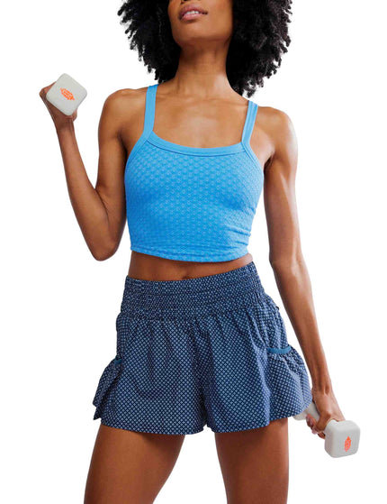 FP Movement Get Your Flirt On Printed Shorts - Summit Frost/Midnight Navyimages5- The Sports Edit