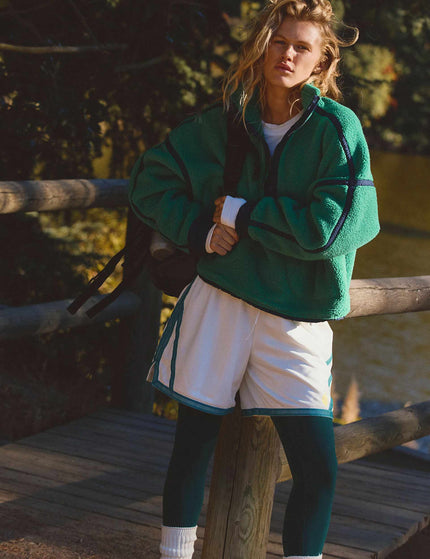 FP Movement Mountain High 1/2 Zip Fleece - Green Glowimages4- The Sports Edit