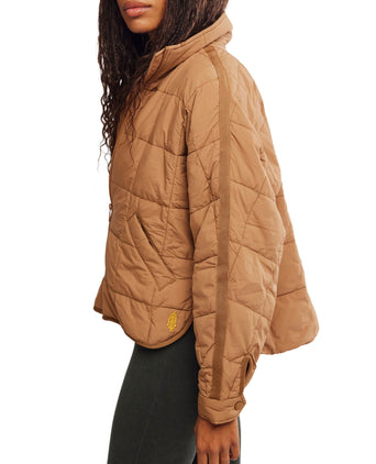 Pippa Packable Puffer Jacket - Twig
