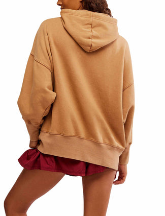 Sprint To The Finish Hoodie - Camel