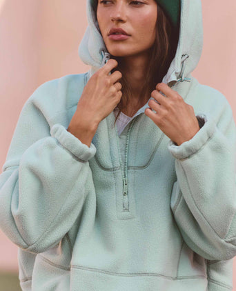 Wild And Free Fleece Pullover - Green Tea