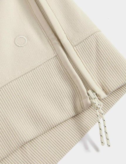 Goodmove Cotton Rich Mesh Panel Relaxed Hoodie - Ivoryimage4- The Sports Edit