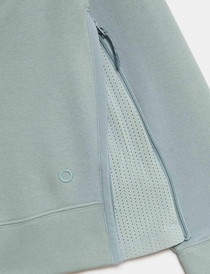 Goodmove Cotton Rich Mesh Panel Relaxed Sweatshirt - Light Mintimage7- The Sports Edit