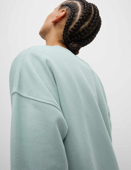 Goodmove Cotton Rich Mesh Panel Relaxed Sweatshirt - Light Mintimage4- The Sports Edit