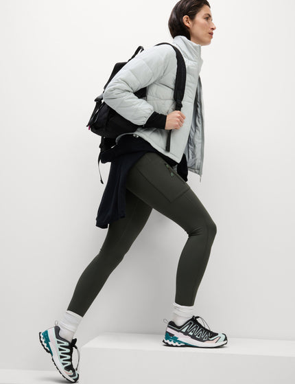 Goodmove Go Discover Stormwear Walking Leggings - Dark Oliveimage1- The Sports Edit