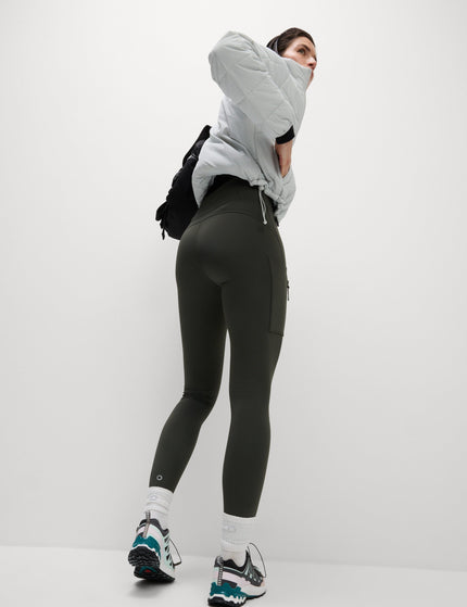 Goodmove Go Discover Stormwear Walking Leggings - Dark Oliveimage2- The Sports Edit