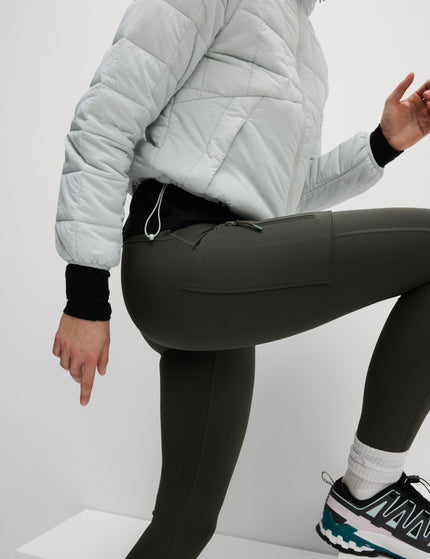 Goodmove Go Discover Stormwear Walking Leggings - Dark Oliveimage3- The Sports Edit
