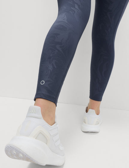 Goodmove Go Move Cool Comfort Embossed High Waisted Gym Leggings - Nightshadeimages4- The Sports Edit