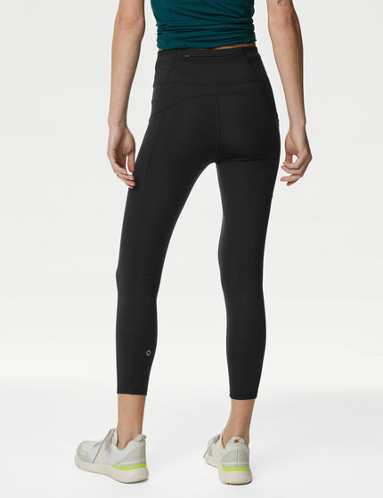 Goodmove Go Move High Waisted 7/8 Gym Leggings - Blackimage2- The Sports Edit