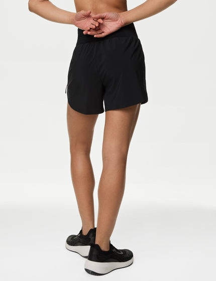 Goodmove High Waisted Sports Shorts - Blackimage2- The Sports Edit