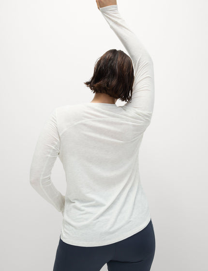 Goodmove Merinotec Crew Neck Walking Top - Ivoryimage2- The Sports Edit
