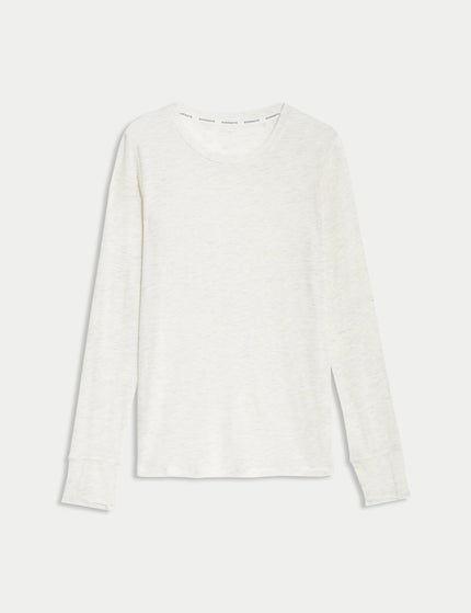 Goodmove Merinotec Crew Neck Walking Top - Ivoryimage8- The Sports Edit