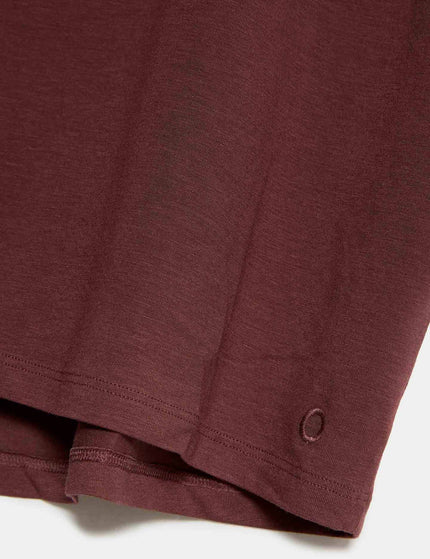 Goodmove Modal Blend Lightweight Tie Back T-Shirt - Dark Taupeimage5- The Sports Edit