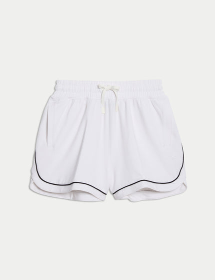 Goodmove Modal Rich High Waisted Shorts - Whiteimage6- The Sports Edit