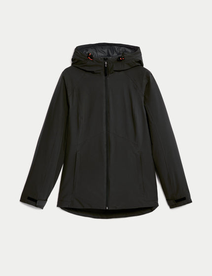 Goodmove Padded Waterproof Hooded Jacket - Blackimage8- The Sports Edit