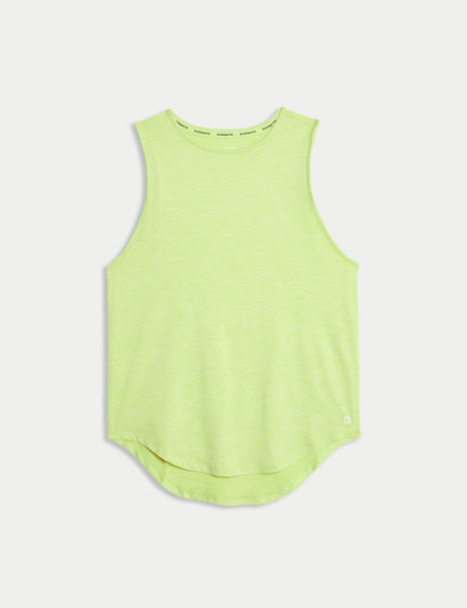 Goodmove Round Neck Relaxed Vest Top - Limeadeimage6- The Sports Edit