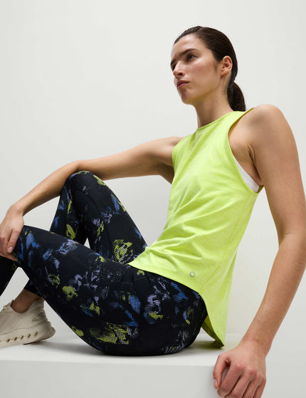 Goodmove Round Neck Relaxed Vest Top - Limeadeimage3- The Sports Edit