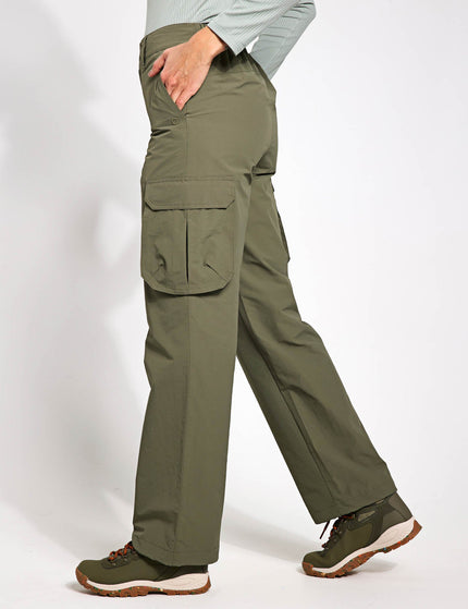 Goodmove Stormwear Cargo Wide Leg Trousers - Dark Khakiimage1- The Sports Edit