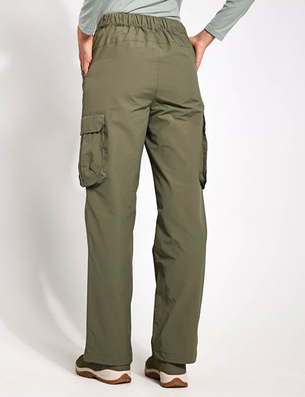 Goodmove Stormwear Cargo Wide Leg Trousers - Dark Khakiimage2- The Sports Edit