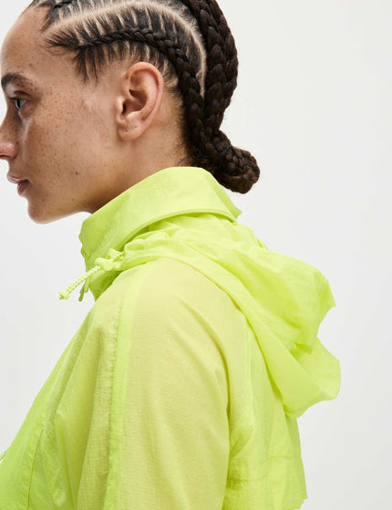 Goodmove Stormwear Hooded Zip Up Running Jacket - Limeadeimage3- The Sports Edit