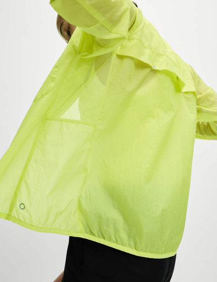 Goodmove Stormwear Hooded Zip Up Running Jacket - Limeadeimage2- The Sports Edit