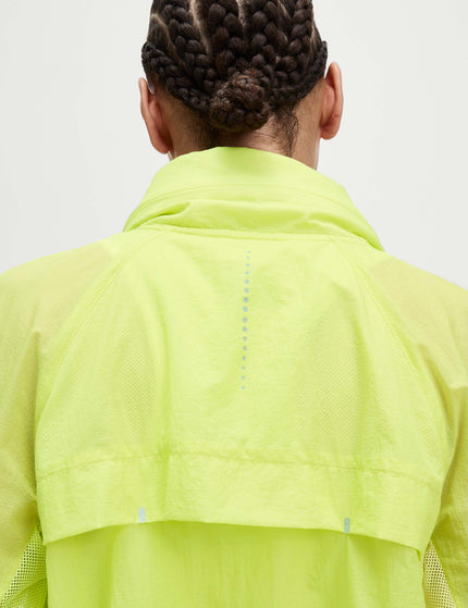 Goodmove Stormwear Hooded Zip Up Running Jacket - Limeadeimage4- The Sports Edit