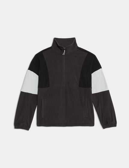 Goodmove Thermal Half Zip Colour Block Fleece - Carbonimage6- The Sports Edit