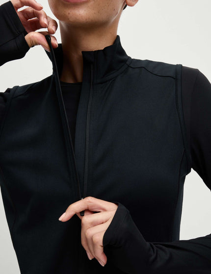 Goodmove Ultraheat Zip Up Running Gilet - Blackimage3- The Sports Edit