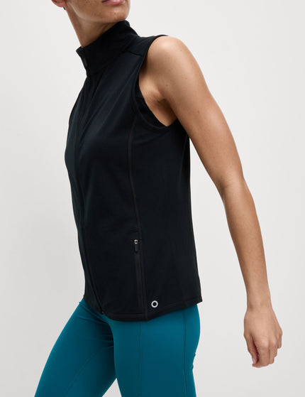 Goodmove Ultraheat Zip Up Running Gilet - Blackimage4- The Sports Edit