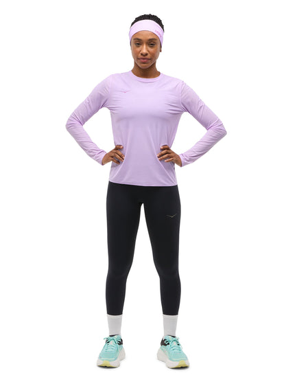 HOKA Airolite Run Long Sleeve - Aster Flowerimage4- The Sports Edit