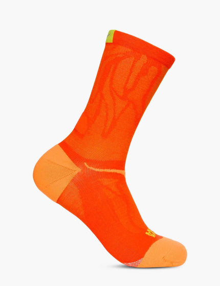 HOKA Clifton Crew Run Sock - Lavaimage1- The Sports Edit