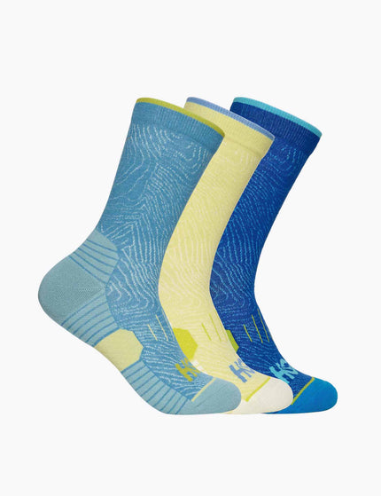 HOKA Crew Run Sock 3-Pack - Alpine Blue/Cardamon/Ultramarineimage1- The Sports Edit