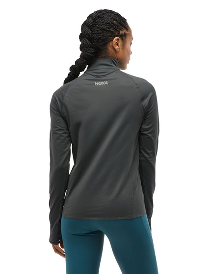 HOKA GlideTech Quarter Zip - Blackimage2- The Sports Edit