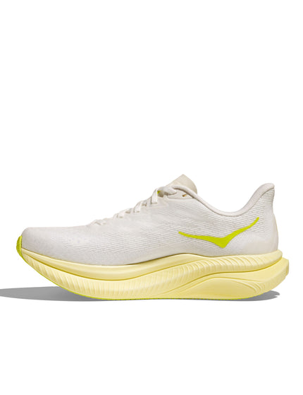 HOKA Mach 6 - White/Neon Hoka Citrusimages4- The Sports Edit