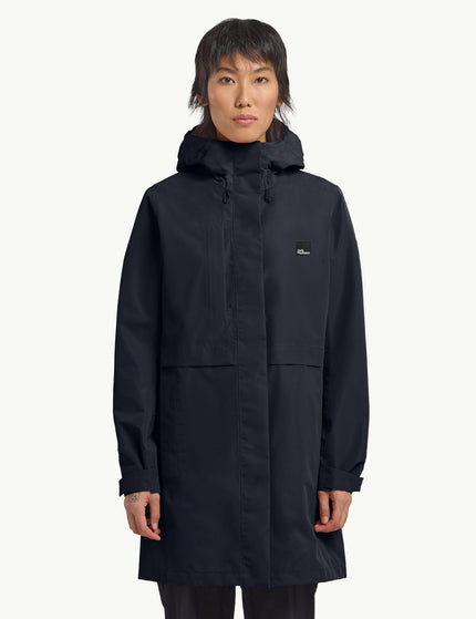 Jack Wolfskin Terraview 2 Layer Coat - Dark Navyimage1- The Sports Edit