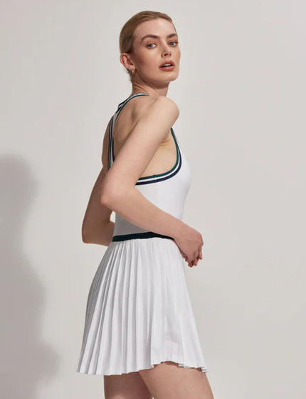 Varley Jane Court Dress 28" - White/Forestimage4- The Sports Edit