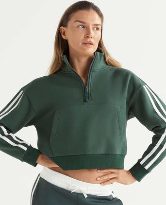 Rihanna Stripe Sweat - Deep Green