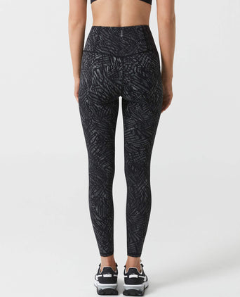 Savana Reflective Print Legging - Leopard Print Black
