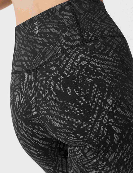 Lilybod Savana Reflective Print Legging - Leopard Print Blackimages5- The Sports Edit