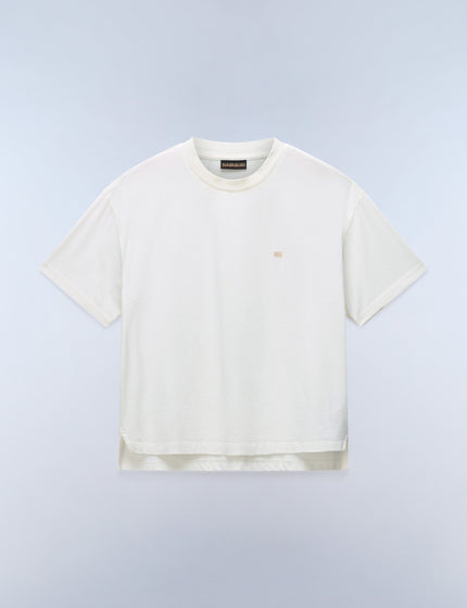 Napapijri Aurora Short Sleeve T-Shirt - White Whisperimages5- The Sports Edit