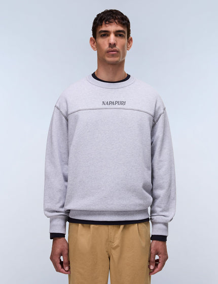 Napapijri Umbra French Terry Sweatshirt - Light Greyimages1- The Sports Edit