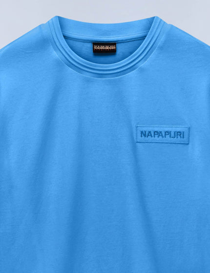Napapijri Claro Short Sleeve T-Shirt - Blue Jasperimages5- The Sports Edit
