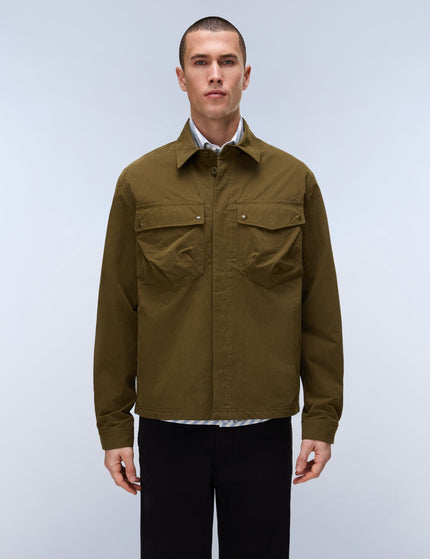 Napapijri Leoras Overshirt - Dark Oliveimages1- The Sports Edit