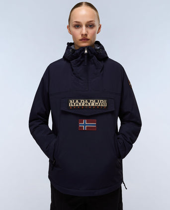 Rainforest Pocket Winter Anorak Jacket - Dark Blue