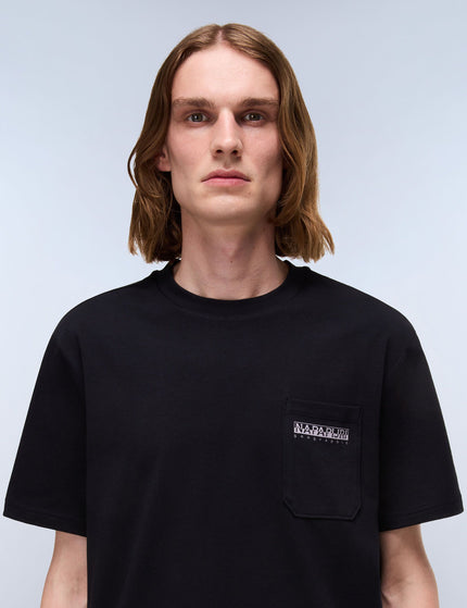 Napapijri Fanes Jersey Short Sleeve T-Shirt - Blackimages3- The Sports Edit