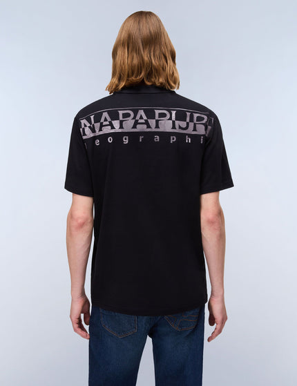Napapijri Fanes Jersey Short Sleeve T-Shirt - Blackimages2- The Sports Edit