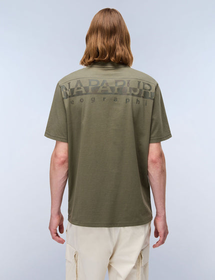 Napapijri Fanes Jersey Short Sleeve T-Shirt - Green Tea Leafimages2- The Sports Edit