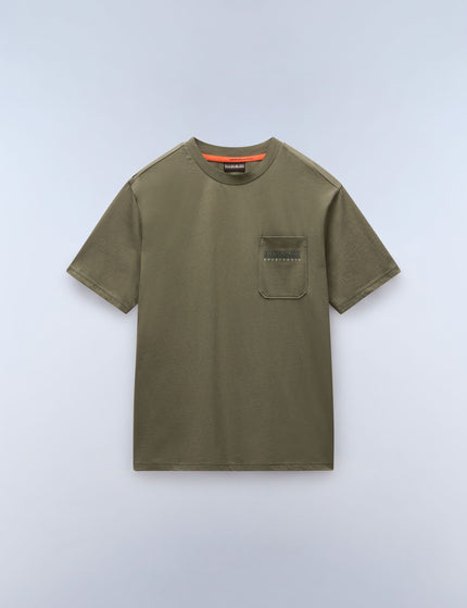 Napapijri Fanes Jersey Short Sleeve T-Shirt - Green Tea Leafimages5- The Sports Edit