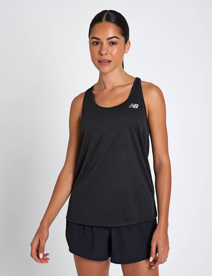 New Balance Athletics Tank - Black Heatherimage1- The Sports Edit