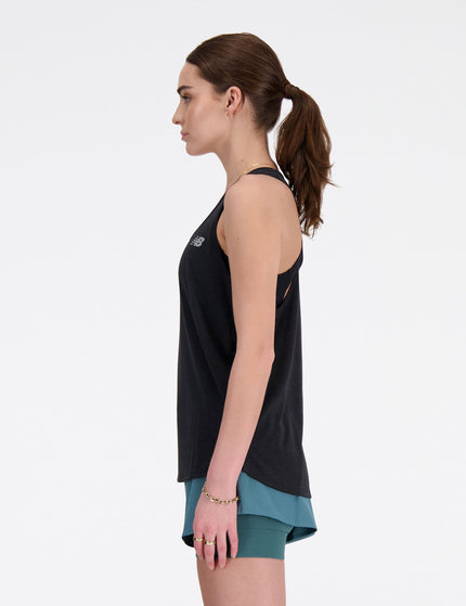 New Balance Athletics Tank - Black Heatherimage2- The Sports Edit